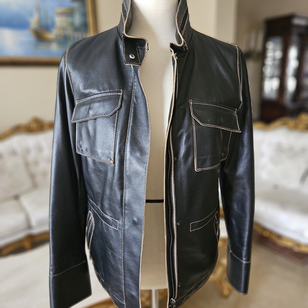 Women's 100% Lamb nappa leather jacket